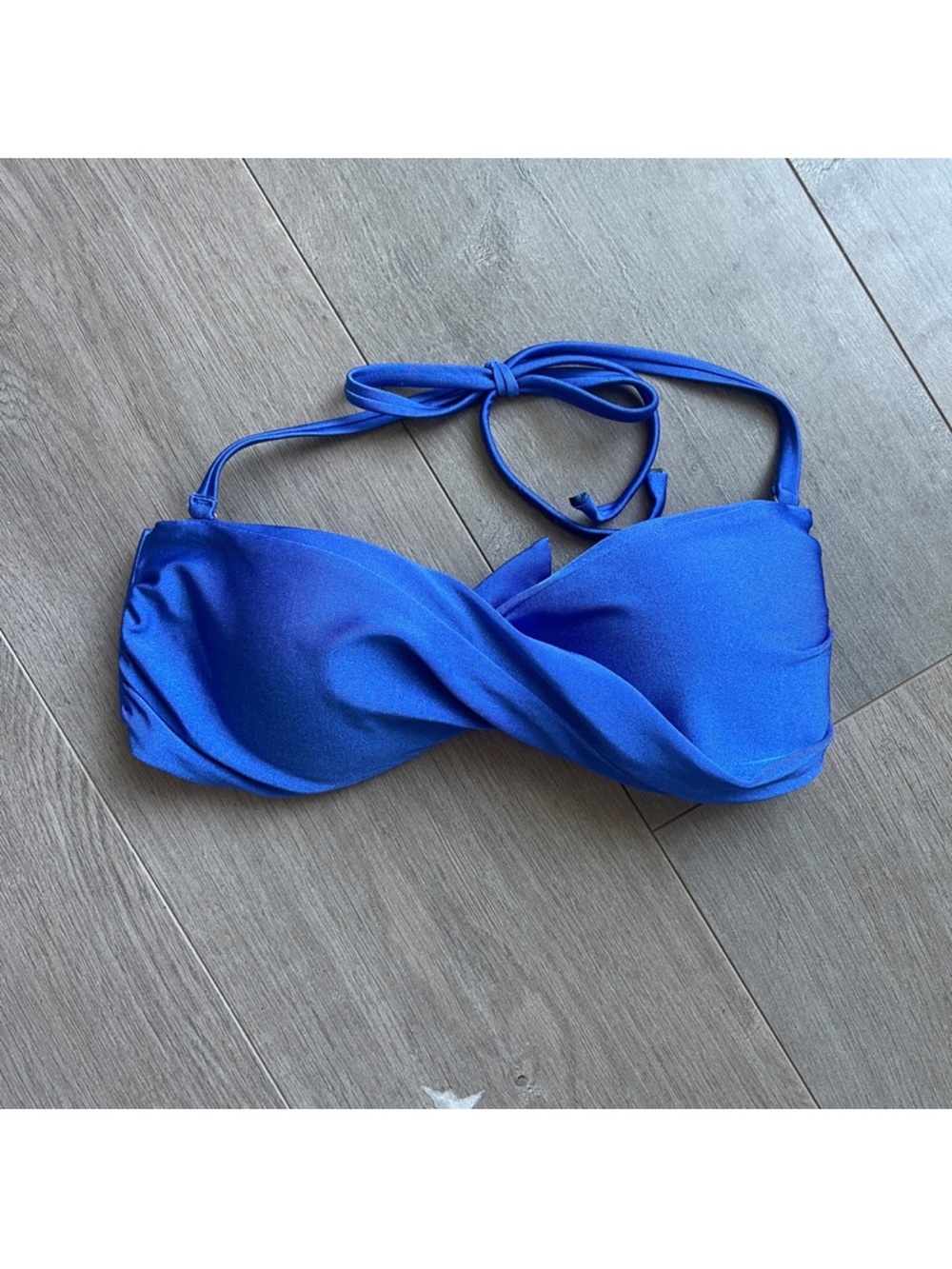 La Vie En Rose Twist Bandeau Top Removable Straps XS